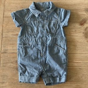Gap Baby Engineer Stripe Boys One-Piece Outfit
